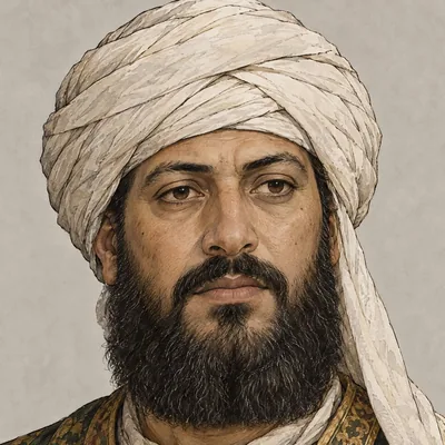 Portrait of Maslama, as drawn in the book
