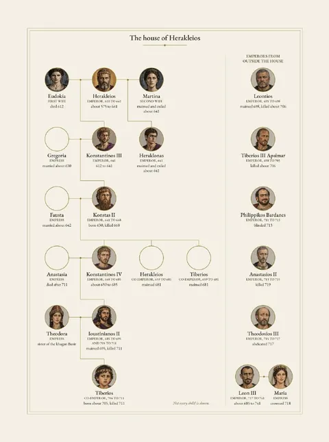 The house of Herakleios, a page from the book