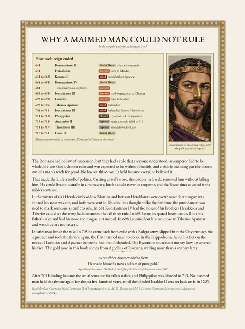 Why a maimed man could not rule, a page from the book