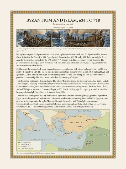 Byzantium and Islam, 634 to 718, a page from the book