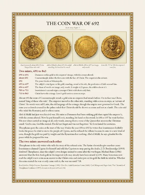 The coin war of 692, a page from the book